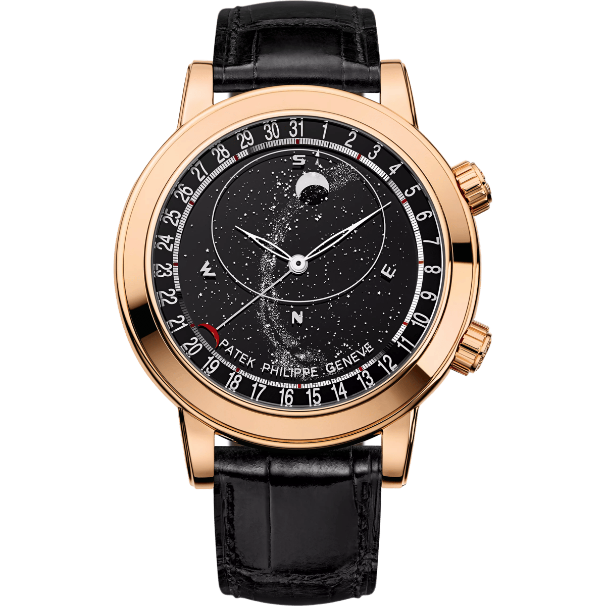 Patek Philippe Celestial 6102 Rose Gold / Black 6102R-001
