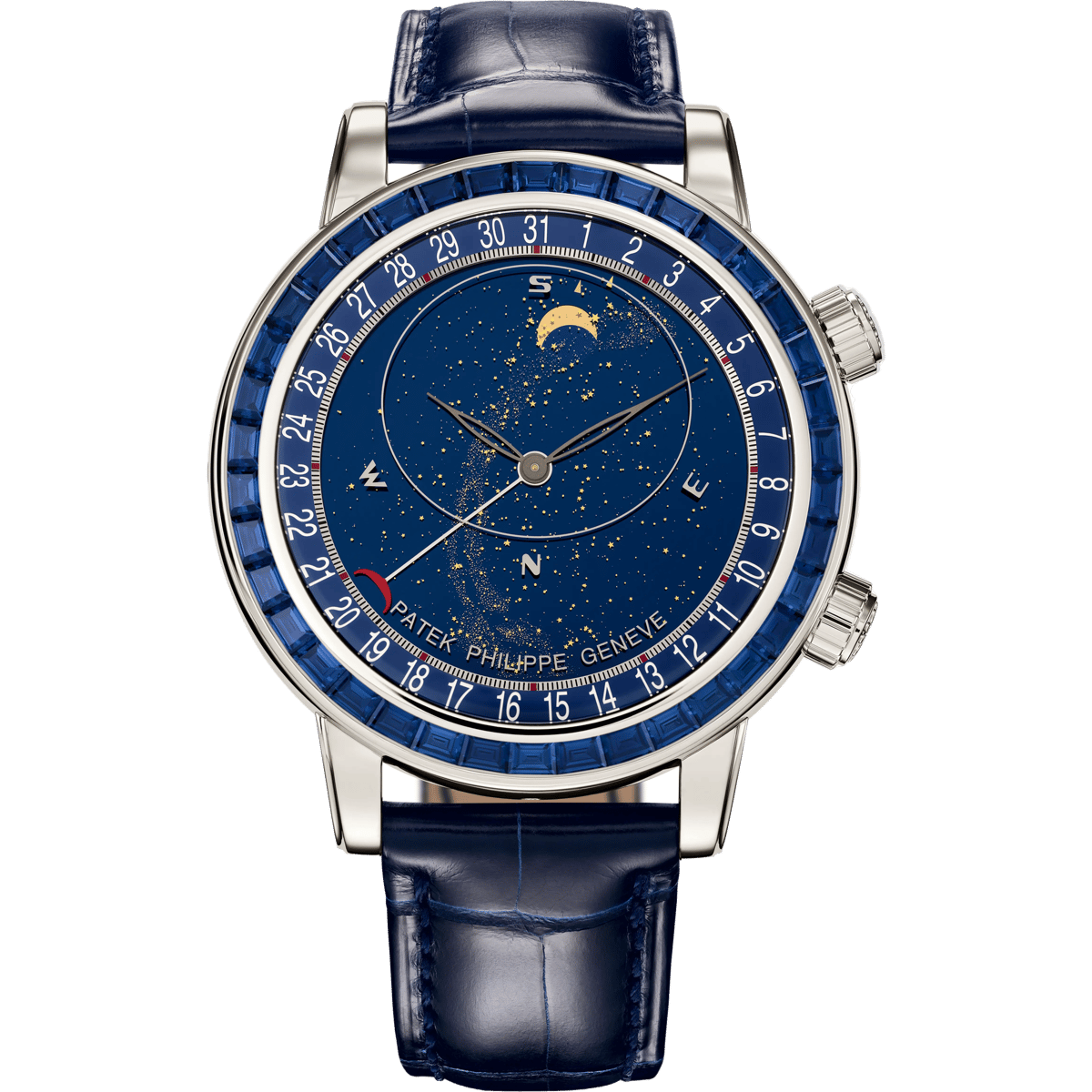 Patek Philippe Celestial 6104 Platinum - Sapphire / Blue 6104/11P-010