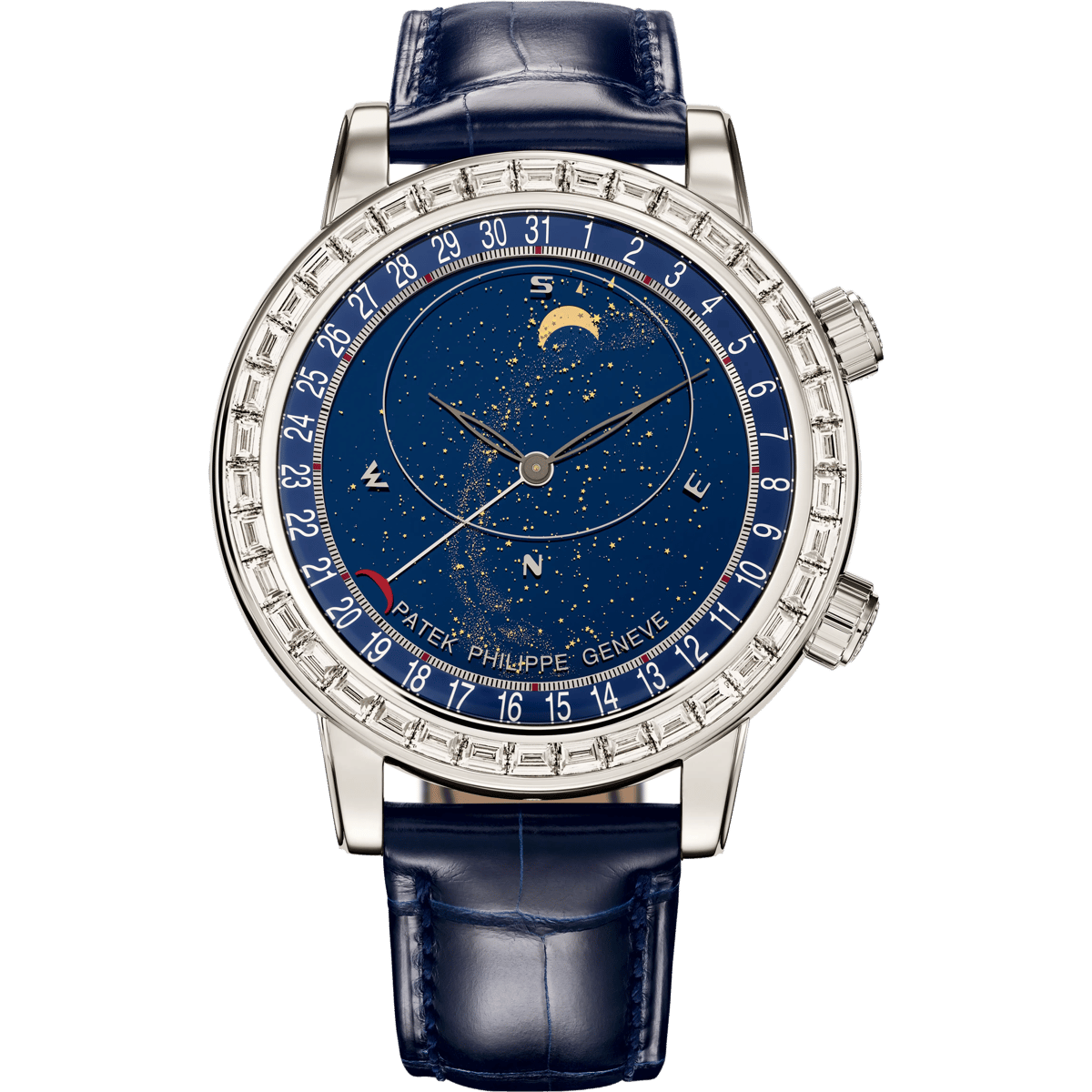 Patek Philippe Celestial 6104 Platinum - Diamond / Blue 6104P-010