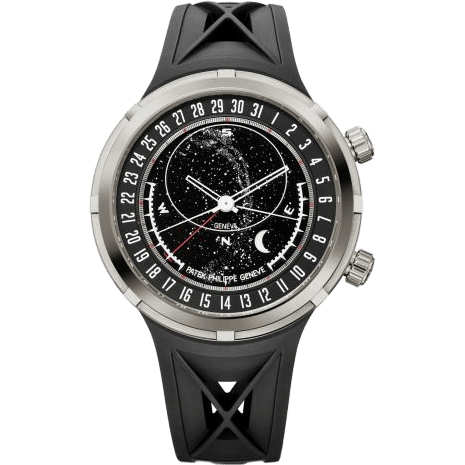 Celestial Sunrise and Sunset 6105 White Gold / Black