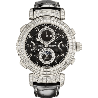 Grandmaster Chime 6300 White Gold - Diamond / Black
