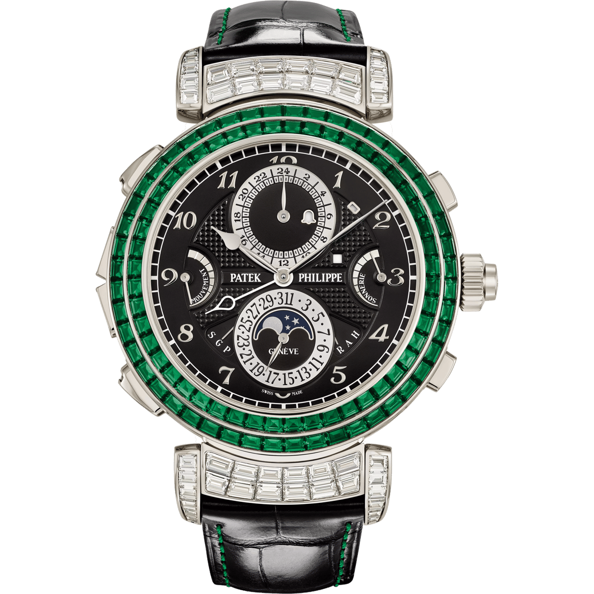 Patek Philippe Grandmaster Chime 6300 White Gold - Emerald / Black 6300/403G-001