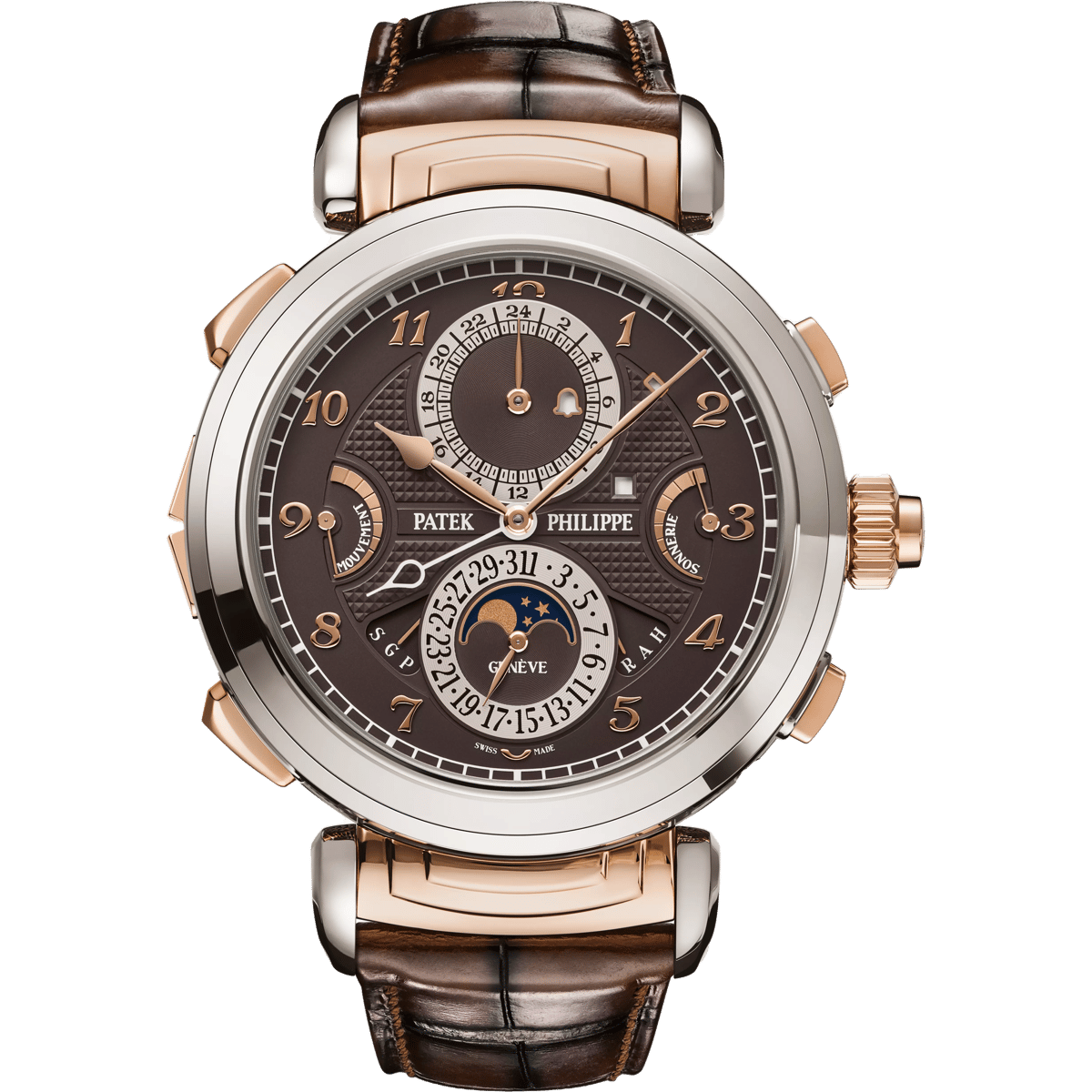 Patek Philippe Grandmaster Chime 6300 Rose Gold - White Gold / Brown 6300GR-001