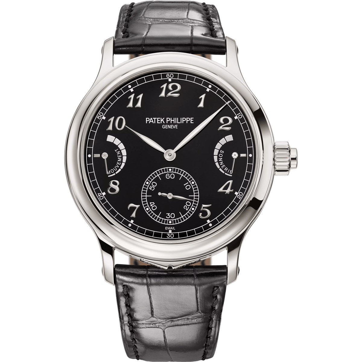 Patek Philippe Sonnerie Minute Repeater Platinum / Black 6301P-001