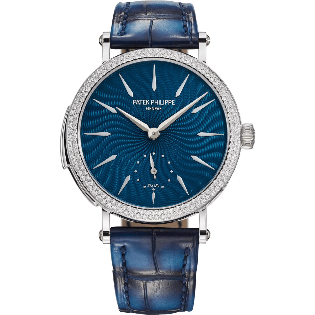 Patek Philippe Ladies Minute Repeater White Gold / Diamond / Blue 7040/250G-001