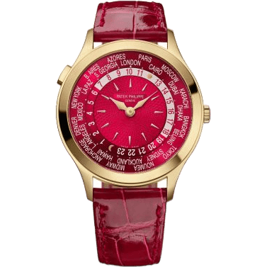 World Time 7129 Yellow Gold / Red
