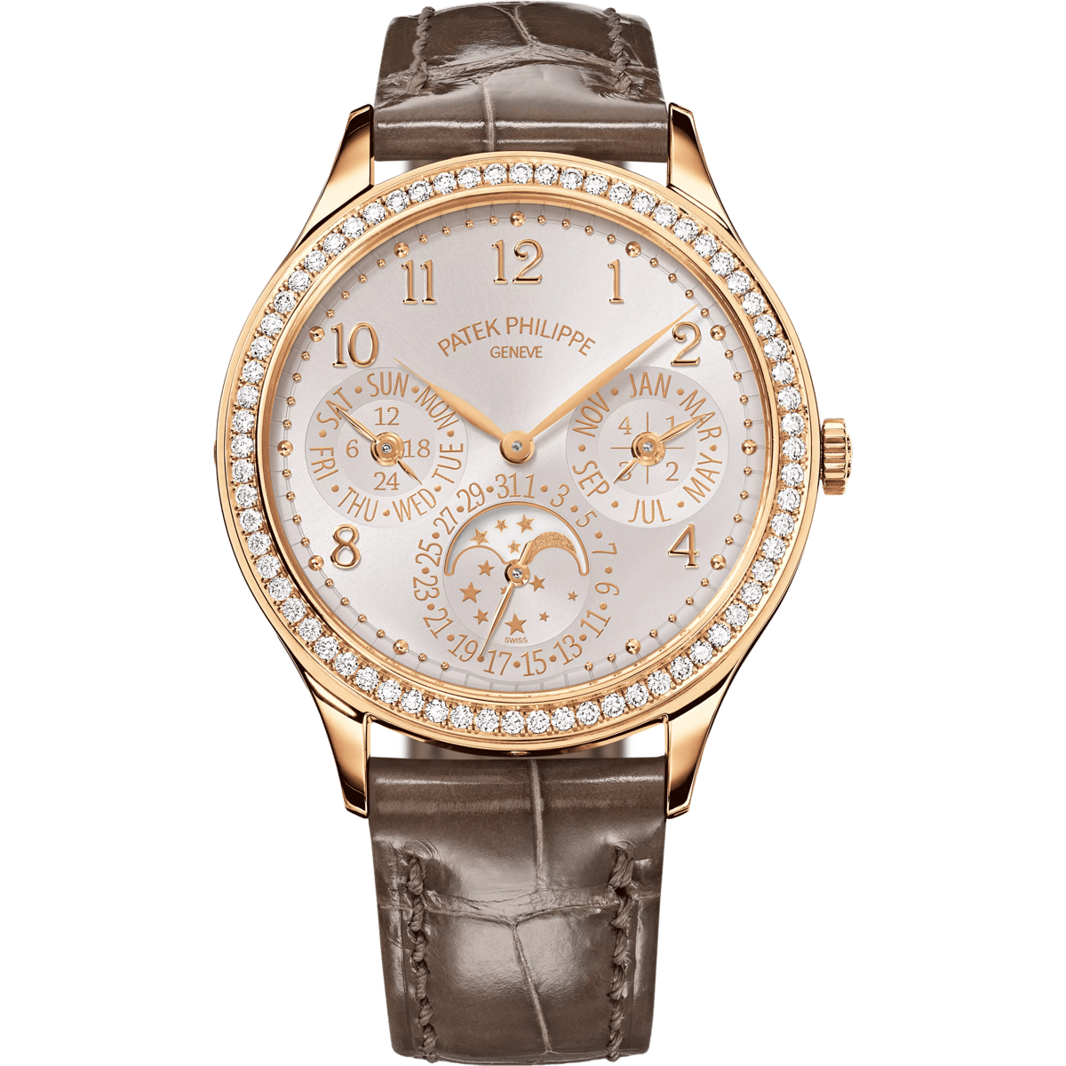 Patek Philippe Perpetual Calendar 7140 Rose Gold / Silver-White 7140R-001