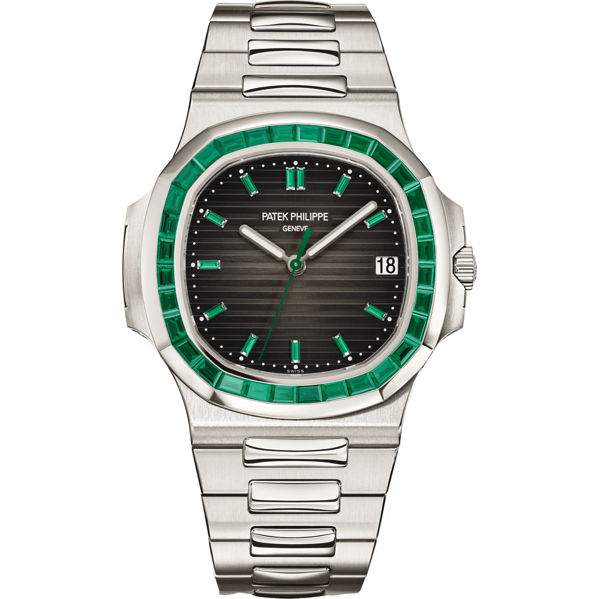 Patek Philippe Nautilus 5711 Platinum - Emerald / Grey 5711/113P-001