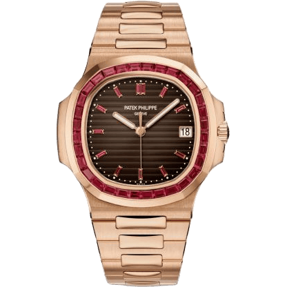 Nautilus 5723 Rose Gold - Ruby / Brown