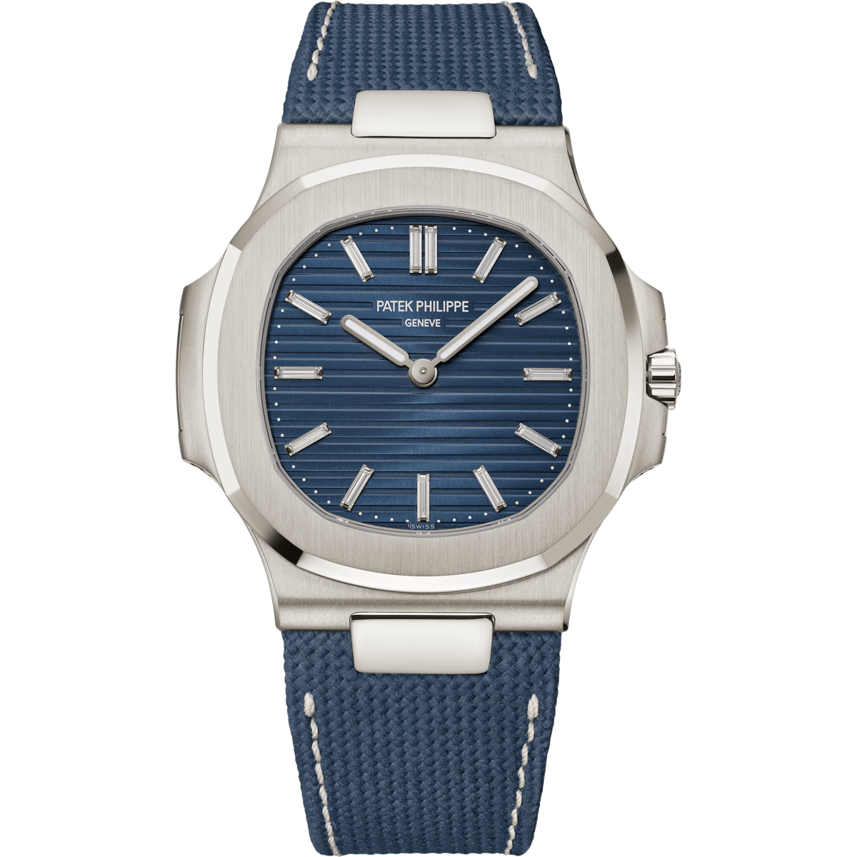Patek Philippe Nautilus 50th Anniversary 5810 White Gold / Blue - Baguette 5810G-001