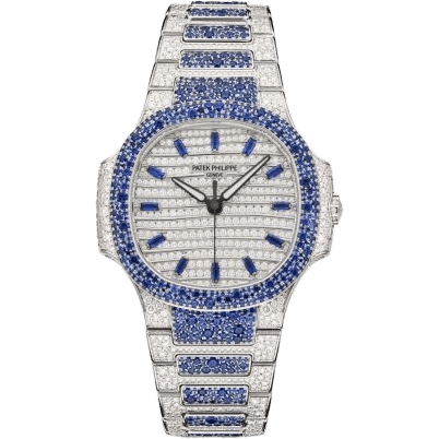 Nautilus 7118 Haute Joaillerie White Gold - Sapphire