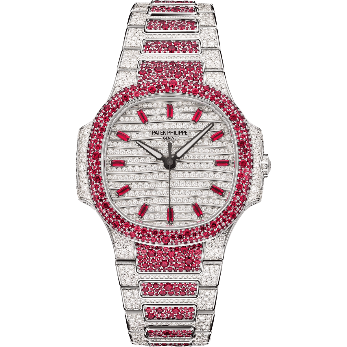 Patek Philippe Nautilus 7118 Haute Joaillerie White Gold - Ruby 7118/1452G-001
