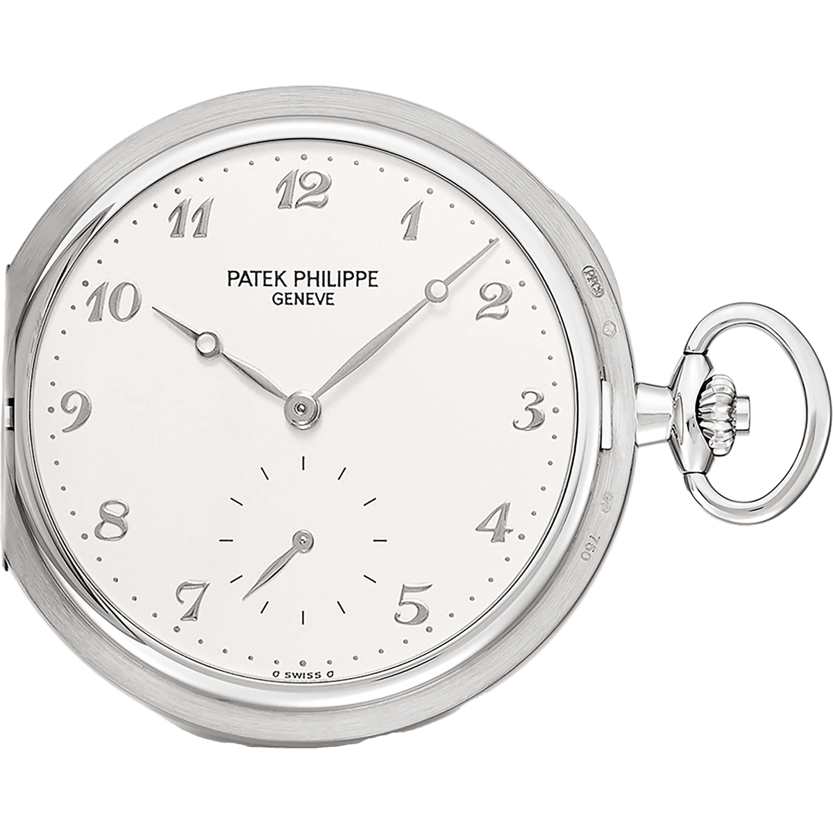 Patek Philippe Pocket Watch Savonette White Gold / Silver 980G-010