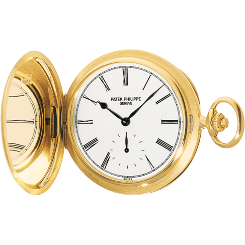 Pocket Watch Savonette Yellow Gold / White