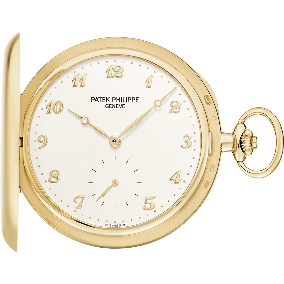Patek Philippe Pocket Watch Savonette Yellow Gold / Silver 980J-011
