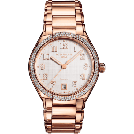 Twenty-4 Automatic Tiffany Rose Gold / Diamond / Shantung Silk