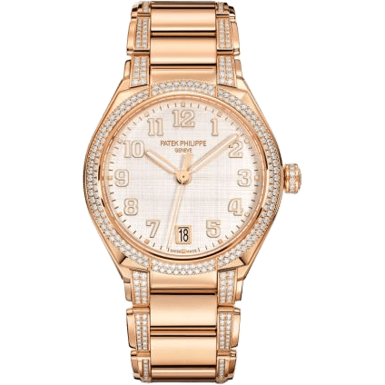 Twenty-4 Automatic Rose Gold / Diamond / Shantung Silk