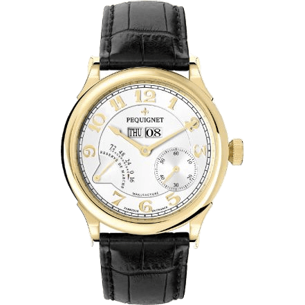Pequignet Paris Royal Yellow Gold / Black Strap 9001438CN
