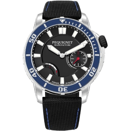 Pequignet Royale 300 Black-Blue / Canvas 9051443CN