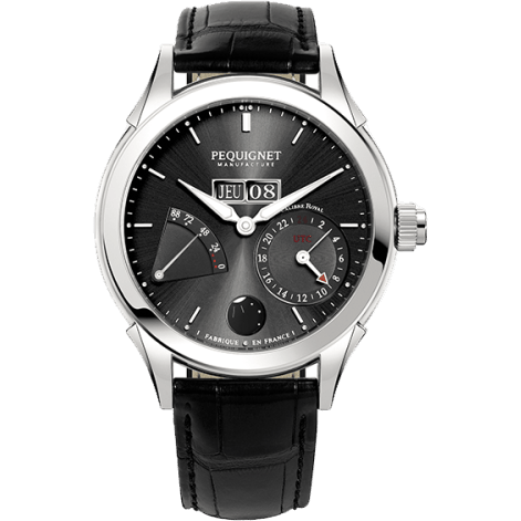 Pequignet Rue Royale GMT Stainless Steel / Grey 9010943CN