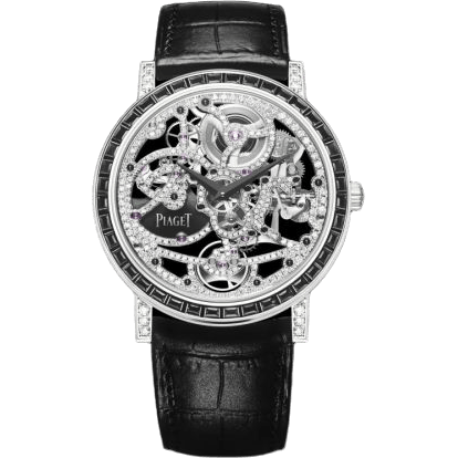 Altiplano Skeleton White Gold Black Diamonds