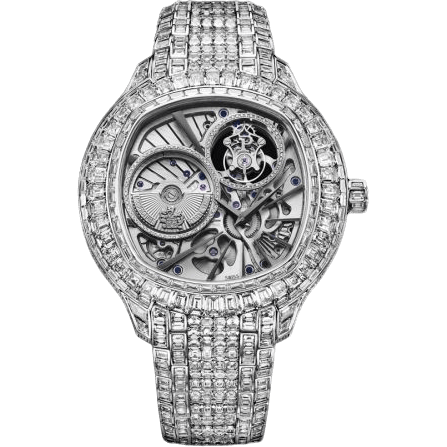 Emperador Coussin Tourbillon White Gold Diamond Bracelet