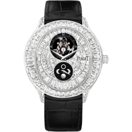 Gouverneur Tourbillon Moonphase White Gold Full Diamond