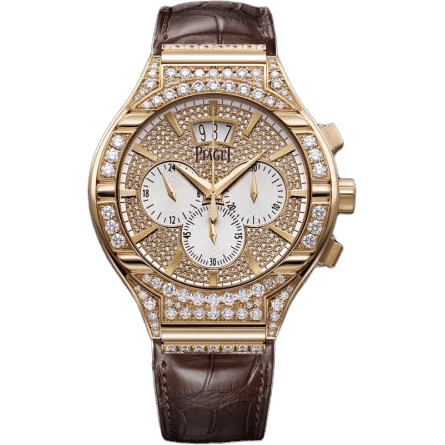 Polo 43 Chronograph Pink Gold Full Diamond