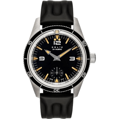 Prim Orlík 38 Small Seconds Stainless Steel / Black / Rubber 105-005-487-00-1