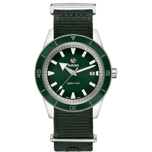 HyperChrome Captain Cook 42 Stainless Steel / Green