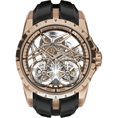 Excalibur Double Flying Tourbillon Rose Gold / Pink