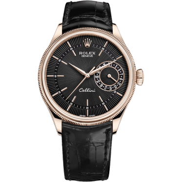 Cellini Date Everose / Black / Alligator
