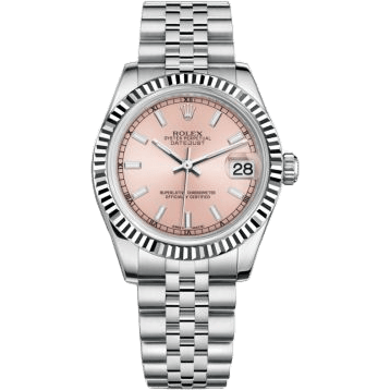 Rolex Datejust 31 Stainless Steel Fluted / Jubilee / Pink 178274-0012