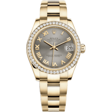 Rolex Datejust 31 Yellow Gold Diamond / Oyster / Steel Roman 178288-0085