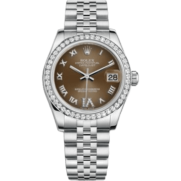 Rolex Datejust 31 Stainless Steel Diamond / Jubilee / Bronze - Roman 178384-0011