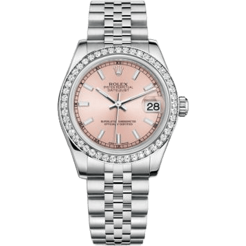 Rolex Datejust 31 Stainless Steel Diamond / Jubilee / Pink 178384-0032