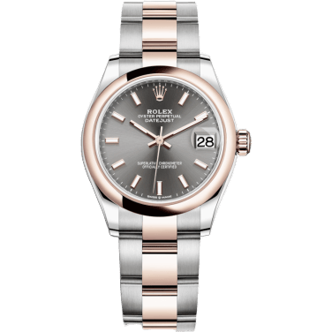 Rolex Datejust 31 Stainless Steel/ Rose Gold / Domed / Grey / Oyster 278241-0017