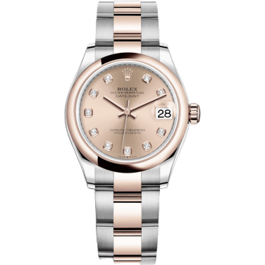 Rolex Datejust 31 Stainless Steel/ Rose Gold / Domed / Rose - Diamond / Oyster 278241-0023