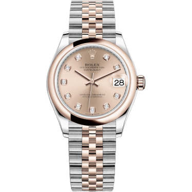 Rolex Datejust 31 Stainless Steel/ Rose Gold / Domed / Rose - Diamond / Jubilee 278241-0024