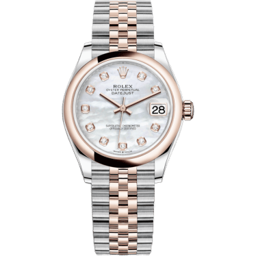 Rolex Datejust 31 Stainless Steel/ Rose Gold / Domed / MOP / Jubilee 278241-0026