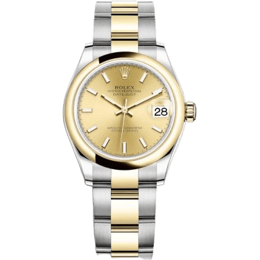 Rolex Datejust 31 Stainless Steel / Yellow Gold / Domed / Champagne / Oyster 278243-0013