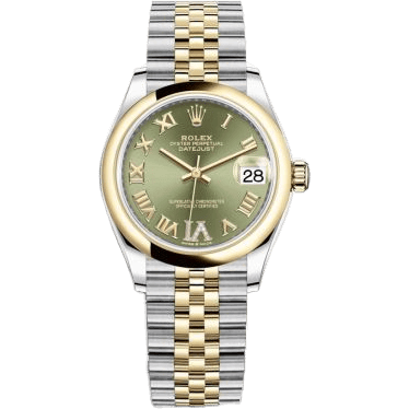 Rolex Datejust 31 Stainless Steel/ Yellow Gold / Domed / Olive - Roman / Jubilee 278243-0016