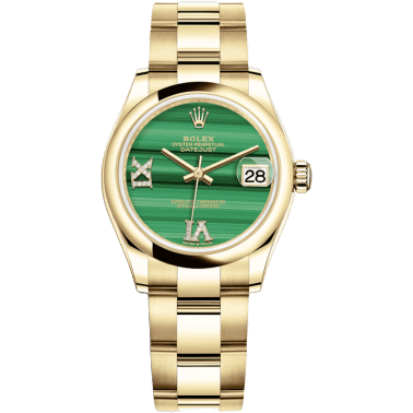 Rolex Datejust 31 Yellow Gold / Domed / Malachite / Oyster 278248-0003