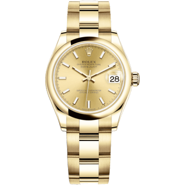 Rolex Datejust 31 Yellow Gold / Domed / Champagne / Oyster 278248-0039
