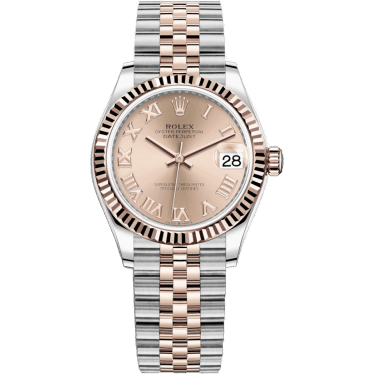 Rolex Datejust 31 Stainless Steel/ Rose Gold / Fluted / Rose - Roman / Jubilee 278271-0006