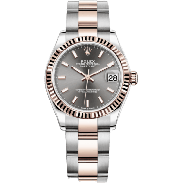 Rolex Datejust 31 Stainless Steel/ Rose Gold / Fluted / Grey / Oyster 278271-0017
