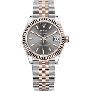 Rolex Datejust 31 Stainless Steel/ Rose Gold / Fluted / Grey / Jubilee 278271-0018