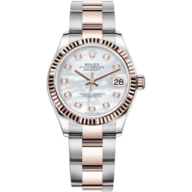 Rolex Datejust 31 Stainless Steel/ Rose Gold / Fluted / MOP / Oyster 278271-0025
