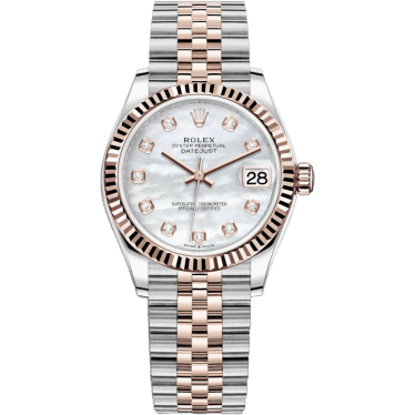 Rolex Datejust 31 Stainless Steel / Rose Gold / Fluted / MOP / Jubilee 278271-0026