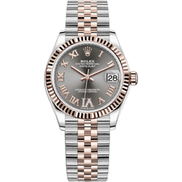 Rolex Datejust 31 Stainless Steel/ Rose Gold / Fluted / Grey - Roman / Jubilee 278271-0030